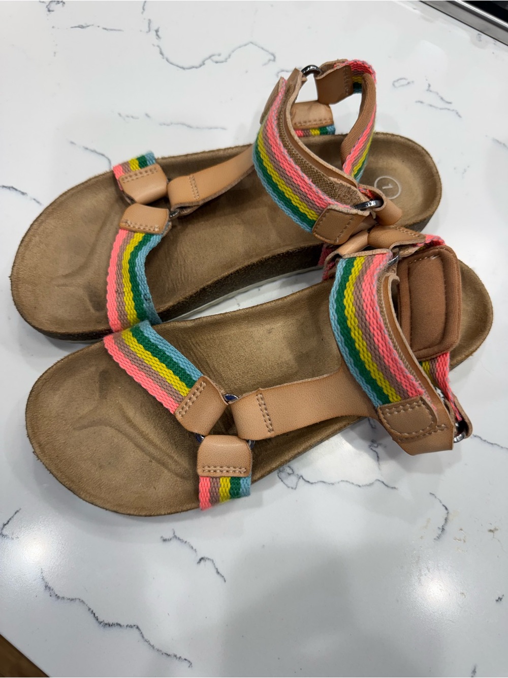 Cat & Jack Rainbow Sandals